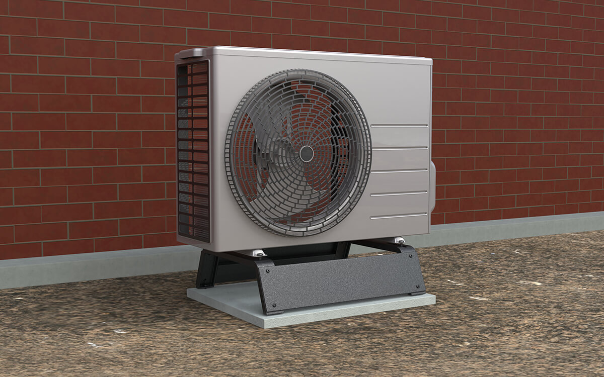 Heat pump stands